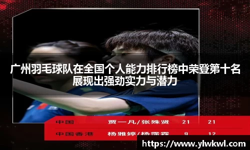广州羽毛球队在全国个人能力排行榜中荣登第十名展现出强劲实力与潜力